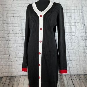 Lightweight long-sleeved sweater dress